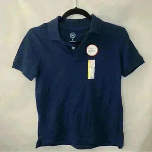 Girls' Blue Short Sleeve Classic Polos